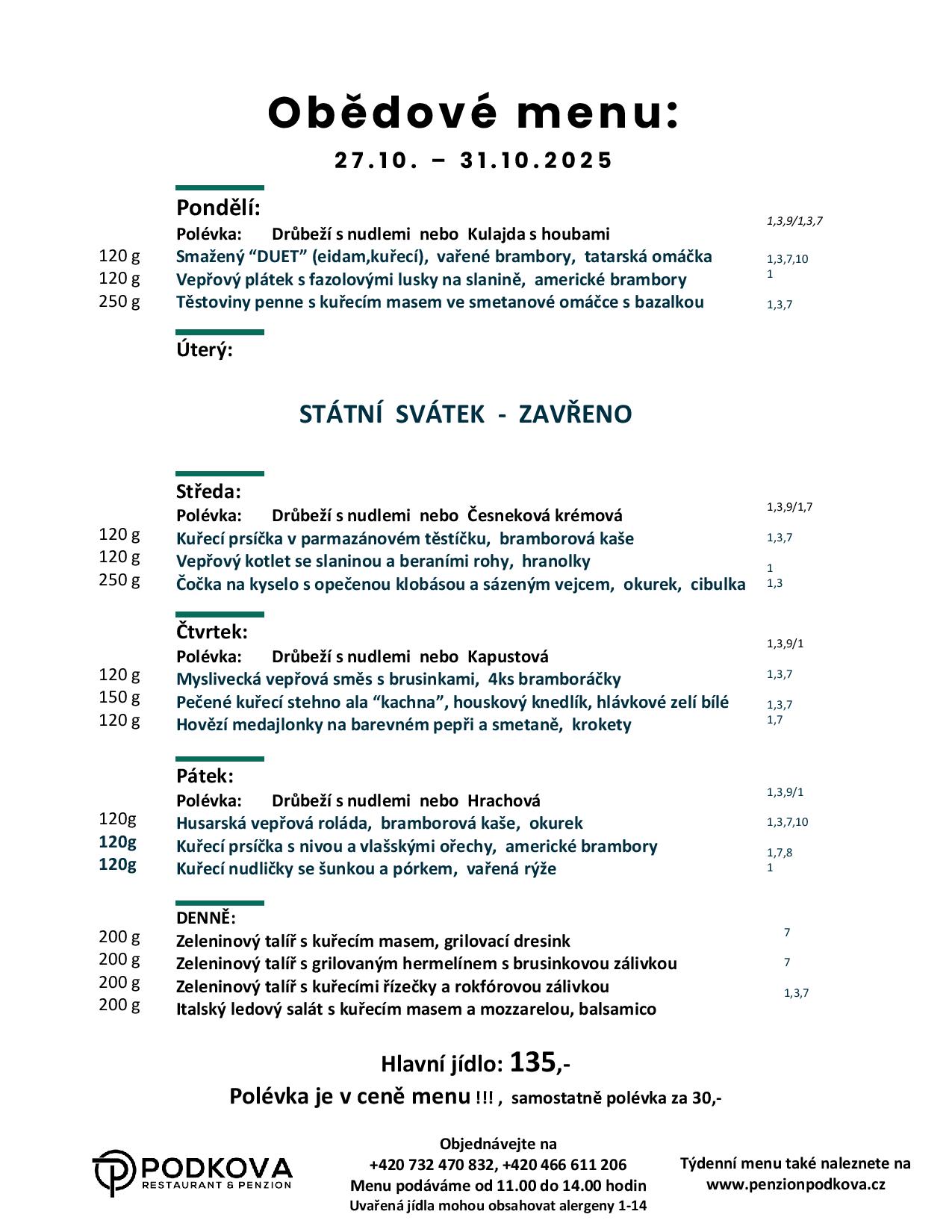 Poledni menu 279